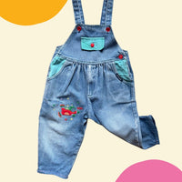 Salopette brodée astronaute - 18/24 mois