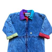 Combinaison jean bleached doublée - 24 mois