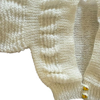 Gilet blanc manches bouffantes - 3 mois