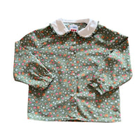 Chemise fleuries verte - 5 ans