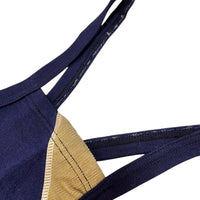 Salopette en maille marine 70's - 3 ans