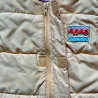 Doudoune sans manches jaune - 6 mois