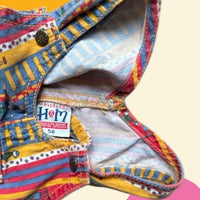 Salopette rayée bonhommes multico - 3 mois