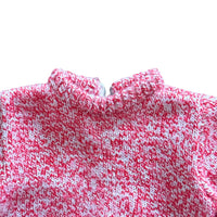 Pull rouge chiné - 6 mois