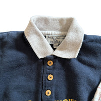 Sweat polo bi-matières - 24 mois