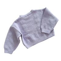 Pull torsadé lilas - 24 mois