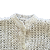 Gilet ajouré écru - 3 ans