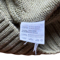 Pull vert montagnard fleurs brodées - 8/10 ans