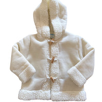 Manteau doublé sherpa écru - 12/18 mois