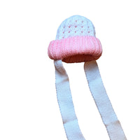 Bonnet rose moyen liens - 1/2 ans