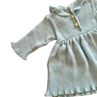 Robe tricot bleue - 3 mois