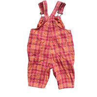 Salopette madras orange - 6 mois