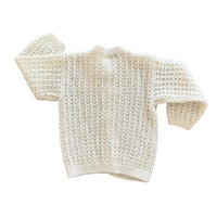 Gilet ajouré écru - 3 ans