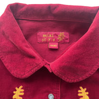 Chemise velours bordeaux - 8 ans
