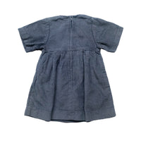 Robe velours grise - 6 mois