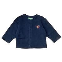 Gilet molleton marine - 12 mois