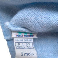 Robe maille bleue - 3 mois