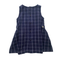 Robe sergé de coton à carreaux - 9 mois