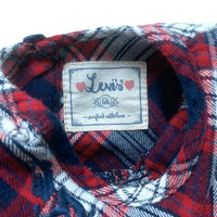 Blouse à carreaux brodée - 6 mois