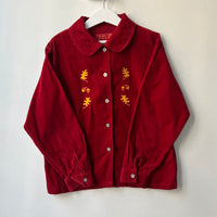 Chemise velours bordeaux - 8 ans