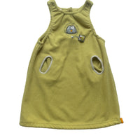 Robe polaire côtelée anis - 3 ans