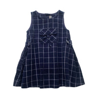 Robe sergé de coton à carreaux - 9 mois