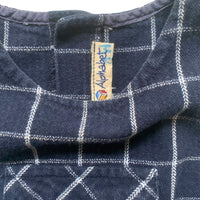 Robe sergé de coton à carreaux - 9 mois