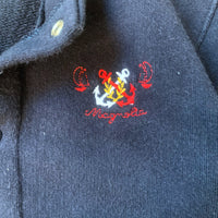 Gilet molleton marine - 12 mois