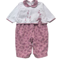 Combinaison 2 en 1 fleurie - 6 mois