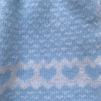 Robe maille bleue - 3 mois