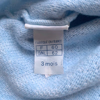 Robe maille bleue - 3 mois