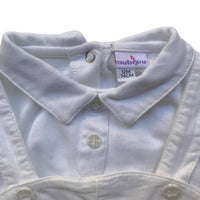 Ensemble salopette + t-shirt blanc - 12 mois