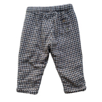 Pantalon carreaux fourré - 12 mois