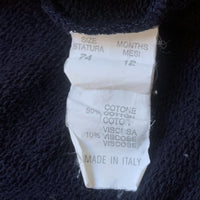 Gilet molleton marine - 12 mois