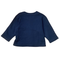 Gilet molleton marine - 12 mois