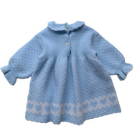 Robe maille bleue - 3 mois