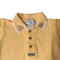 Polo manches courtes jaune - 6 mois