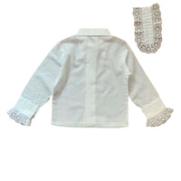 Chemise à col jabot amovible - 2 ans
