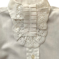 Chemise à col jabot amovible - 2 ans