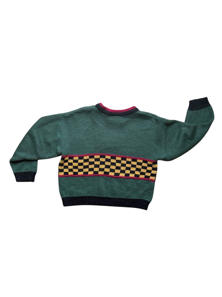 Pull jacquard damiers - 3 ans