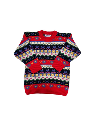 Pull long jacquard Noël - 24 mois