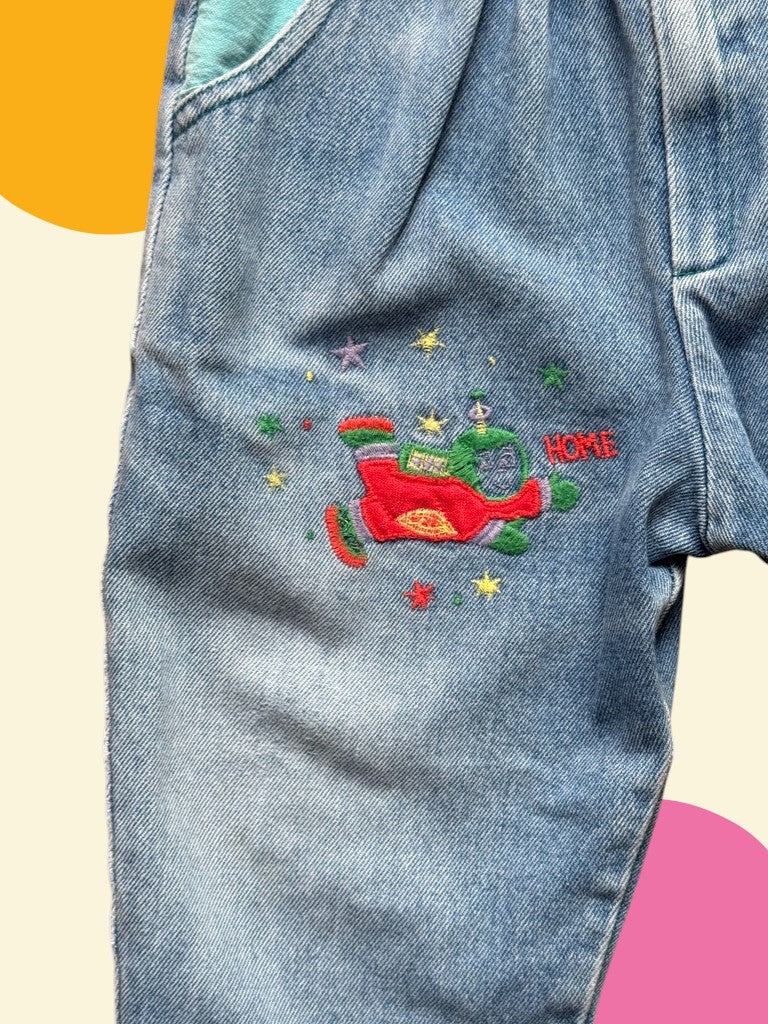 Salopette brodée astronaute - 18/24 mois