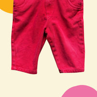 Salopette rouge années 90 - 12 mois