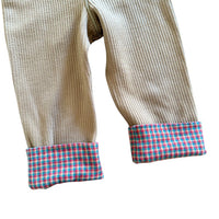 Salopette côtelée marron - 24 mois