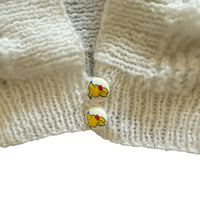 Gilet blanc manches bouffantes - 3 mois