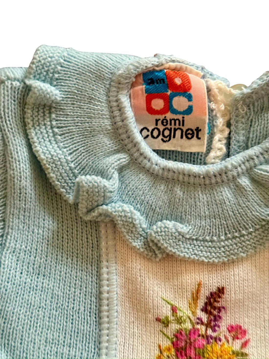 Robe tricot bleue - 3 mois