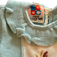 Robe tricot bleue - 3 mois