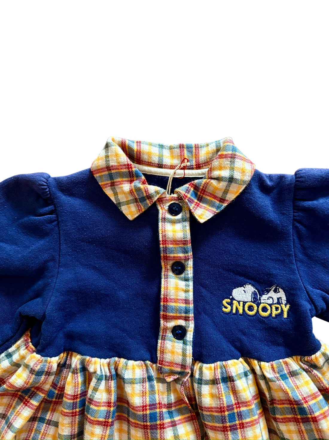 Robe bi-matière Snoopy - 12/18 mois