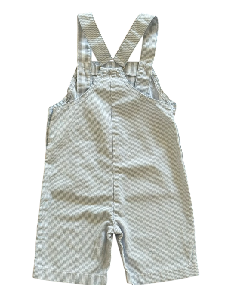Salopette rayée bleue - 2/3 ans