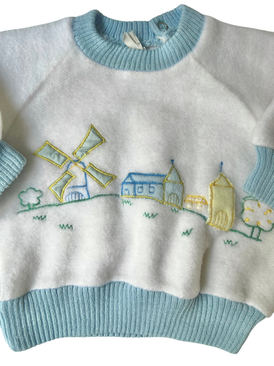 Sweat feutrine moulin - 3 mois